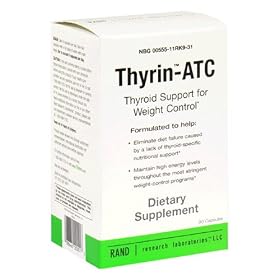 Thyrin-ATC Thyroid Support for Weight Control, Capsules, 90-Count Bottle