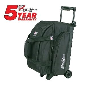 KR Strikeforce Eliminator 2-Ball Roller Bowling Bag (Black)