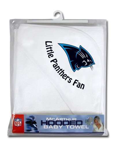 Carolina Panthers Hooded Baby Towel (White)