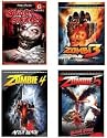 {9 Twisted Horror Movies Pack} Zombie 3, Zombie 4, Zombie 5, Slaughtered, Disk Jockey, Dead Body Man, Skyggen, When Heaven Comes Down, Demon Slaughter