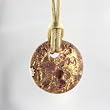 Murano Glass Pendant Jewelry - Mila Amber/Gold Style