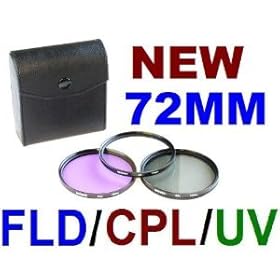 NEEWER® 72mm 3Pc Filter Kit For Nikon D80 D300 18-200mm VR & ANY Other 72mm Lens!