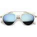 zeroUV - Modern Fashion Metal Double Bridge Mirror Lens Pantos Aviator Sunglasses 50mm