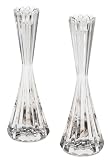 Mikasa Cascade 9.25-Inch Candleholder, Set of 2