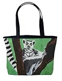 Lemur Handbag, Shoulder Bag, Tote Bag - Support Wildlife Conservation, Read How - From My Original Painting, Sassy Socialite