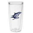 Dolphins 16 oz Insulated Beverage Tumbler, Clear