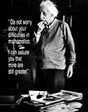 Albert Einstein, Do Not Worry..., Art Poster