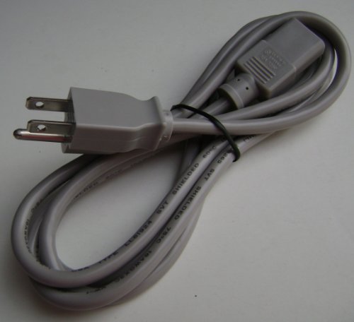 6 foot shielded gray heavy duty computer or tv high grade ac power cord ul csa 1  more detail click!