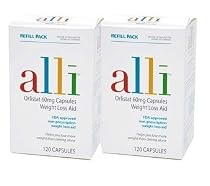 Alli- Orlistat Weightloss Aid Formula, 240ct Refill Pack
