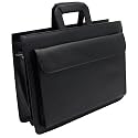 Masters Document Case Folio Koskin Leather-look Zip-around  W430xD120xH320mm Black Ref 2274