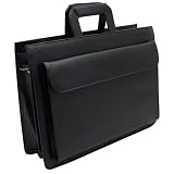 Masters Document Case Folio Koskin Leather-look Zip-around W430xD120xH320mm Black Ref 2274