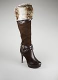 Buckled Fur Trim Platform Boot
