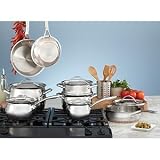 Kirkland Signature 18 10 Stainless Steel 13 Piece Cookware Set (559728)
