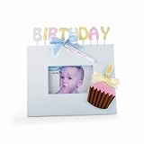 Happy Birthday Cupcake Autograph Frame by Mud Pie