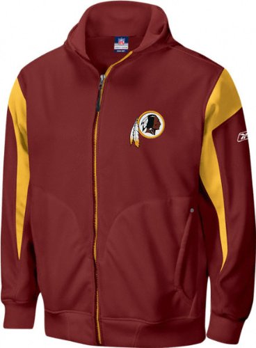 Washington Redskins -Burgundy- 2008 ''Apollo'' Full-Zip Player Sideline Hoodie