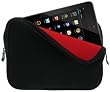 Google Asus Nexus 7 Sleeve Case with Zip - Black / Red Neoprene