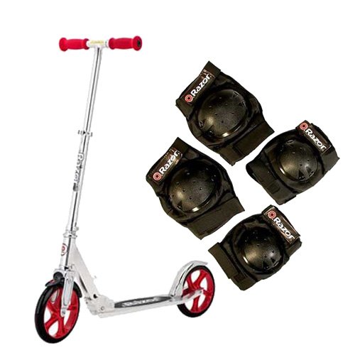 Razor A5 Lux Scooter Plus Razor Child Pad Set (Recommended Ages 5-8)