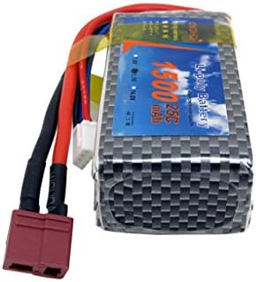 CNDHD 11.1V 25C 1500MAH 3S Lipo Battery Pack Power for RC Fixed Wing Aircraft Mini Quadcopter Multirotor Drone