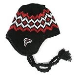 Atlanta Falcons Braided Tassel Knit Beanie Hat
