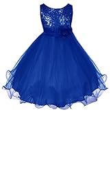 Girls Knee Length Flower-Girl Dress/Pageant Dress 