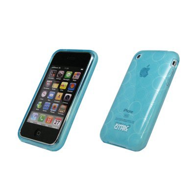 Light Blue Soft Gel Skin Cover Ultra Guard Thermoplastic Case for Apple iPhone 3G, 3GS