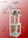 B7301 Ivory Pet Furniture Tower cat tree condo