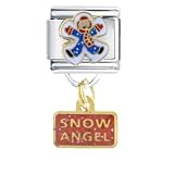 Snow Angel Religious Italian Charms Bracelet Link
