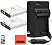 Pack of 2 LI-50B Batteries & Battery Charger for Olympus Sz-10 SZ-12 SZ-15 Sz-20 SZ-30MR SZ31MR iHS TG-610 TG-630 HIS TG-810 TG-820 TG-830 HIS XZ-1 XZ-16 iHS SP-810UZ Digital Camera + More!!