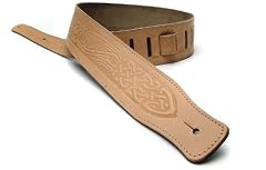 Natural Leather Guitar Strap for Electric/Acoustic/Bass Guitar