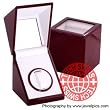 Automatic Single Watch Winder Satin Cherry Finish With Timer For Patek Philippe, Tag Heuer, Vacheron, and others