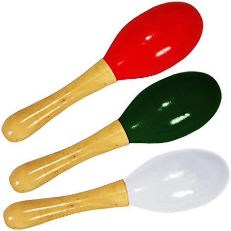 White Mini Maracas (12 pack)