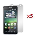 LG G2X P999 T-MOBILE SCREEN PROTECTORS - 5 PACK