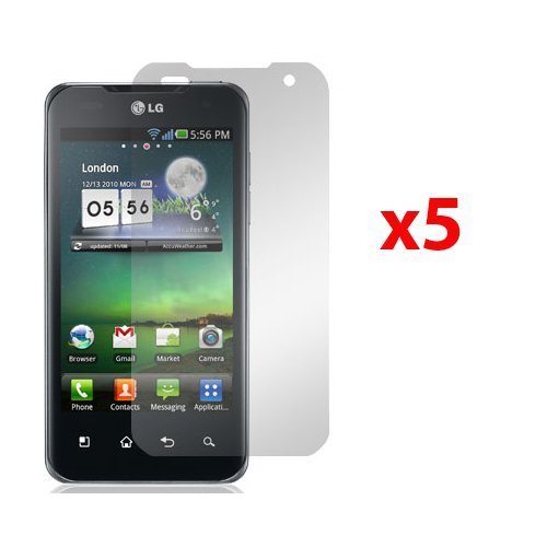 LG G2X P999 T-MOBILE SCREEN PROTECTORS - 5 PACK