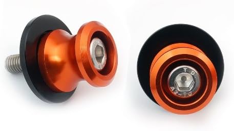 1 Set CNC Racing Dirt Motorcycle Accessories Swing Arm Sliders Spools Orange Fit For Yamaha 6mm FZR1000 EXUP 1991