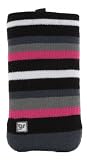 417WVJpgcUL. SL160  Glam Rox Mobile Phone, iPod, iPod Touch or iPhone microfibre sock that actually cleans your screen Black with Pink/White/Grey Stripes 105