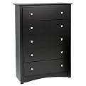 Prepac 5-Drawer Chest - Black