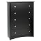 Prepac 5-Drawer Chest - Black