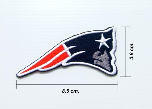 A New England Patriots Embroidered Iron on NFL Patch/Applique.
