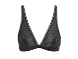 Calvin Klein Shimmer Soft Cup Bra Black w/ Navy Embroidery