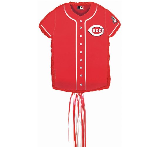 Cincinnati Reds Baseball - Shirt Shaped Pull-String Pinata