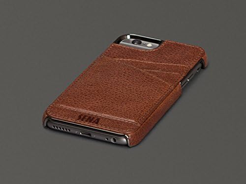 Sena Lugano Wallet Leather Snap-on Case with Card Slot for Iphone 6/6S Plus (Cognac)