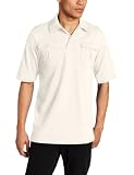 Southpole Men's Solid Color Polo with Epaulettes and Utility Pocket Detail