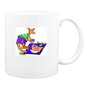 Mug with kangaroo, blanket, picnic by Blankets & Throw Comforters