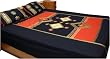Bed Sheet Pillow Cases Flat-Sheet Queen Size Cotton Fabric Embroidery Patchwork India (bshtp112)