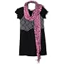Fang Girls 7-16 Vested Peasant Babydoll With A Scarf