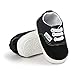 RVROVIC Baby Boys Girls Shoes Canvas Toddler Sneakers Anti-Slip Infant First Walkers 12Color (11cm (0-6months), Black)
