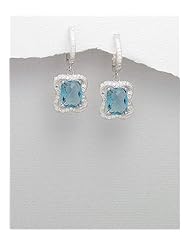 CZ Earrings In 92.5 Sterling Silver