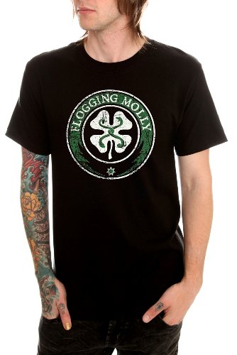 Flogging Molly Distressed Shamrock T-Shirt 3XL