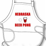 Nebraska Beer Pong BBQ Apron
