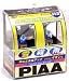 PIAA 13556 H3 Style Plasma Ion Crystal Yellow 55=85-Watt Bulb - Twin Pack